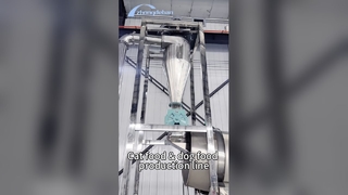 생선 애완동물 식품 압출기 500kg/h 생산 라인