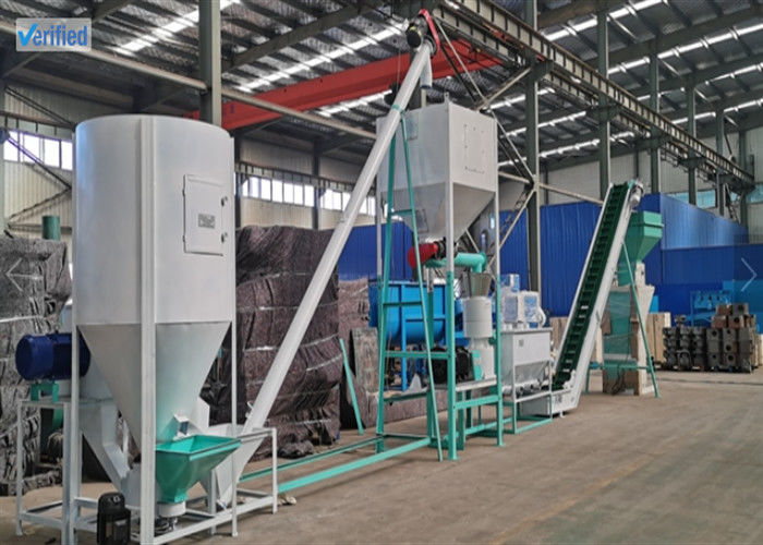 엔지니어 가이드 설치와 380V / 50Hz / 3Phase 전원 공급과 함께 사용자 정의 가축 식품 펠레팅 라인