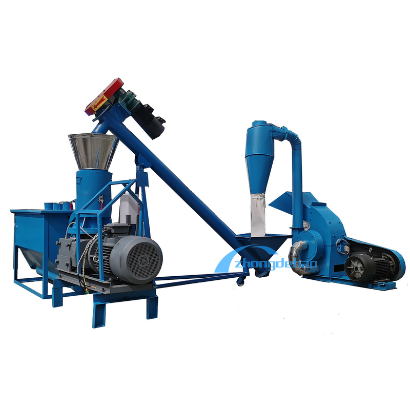 250~500kg/h 롤러는 1 보증을 가열시켜 집에게 어울리는 목제 펠릿 공장 바이오 연료 밀짚 톱밥 환약을 회전시킵니다