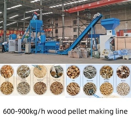 500 - 1000개 킬로그램 / Ｈ 다목적 톱밥 목제 펠릿 기계 생물자원 / 목제 펠릿 생산 라인