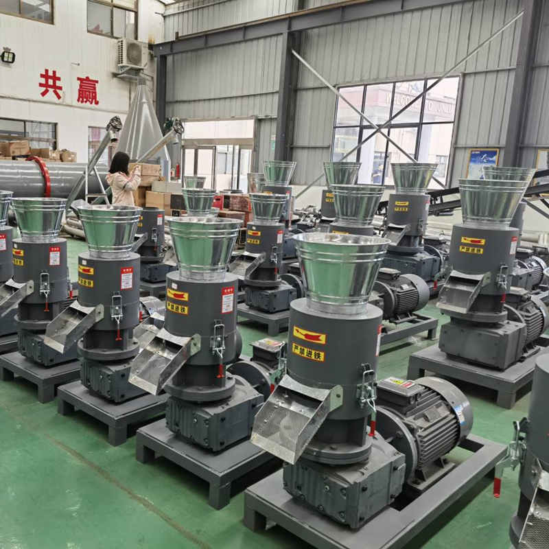 22 kw 목제 펠릿 성형기를 위한 300 kg/H 플래트 다이 목제 펠릿 공장