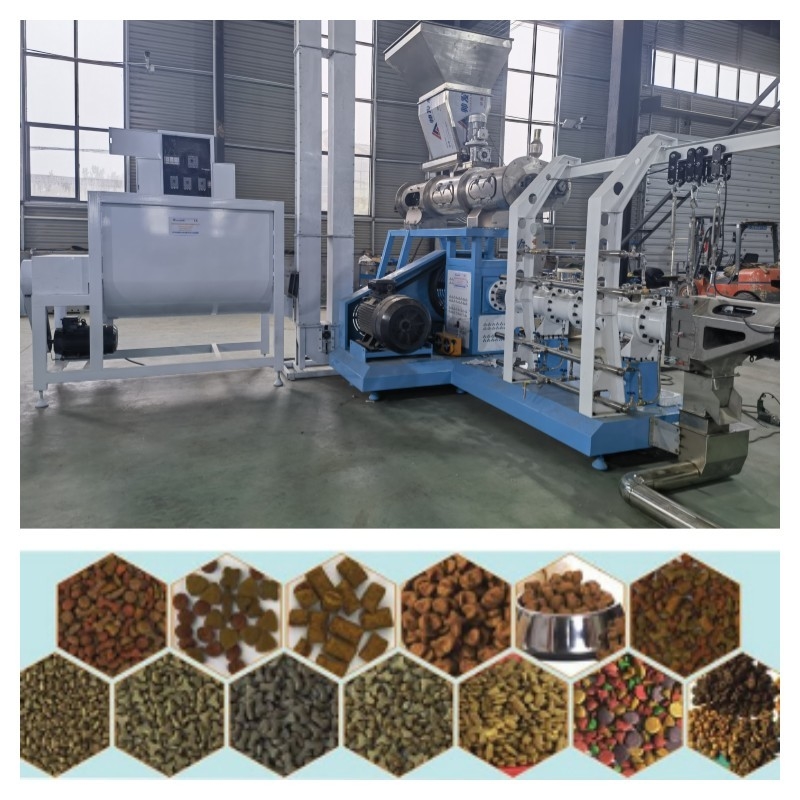 1-12mm 스테인리스 뜨 물고기 사료 생산 라인 주발동기 힘 5.5-132kw