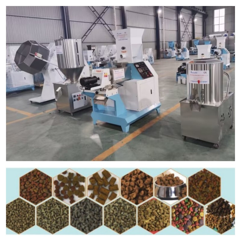 1-12mm 스테인리스 뜨 물고기 사료 생산 라인 주발동기 힘 5.5-132kw