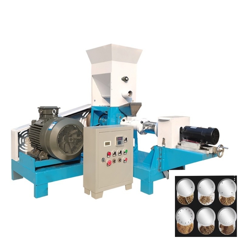 200-250kg/H 전기 건조형 생선 먹이 extruder 6 폼