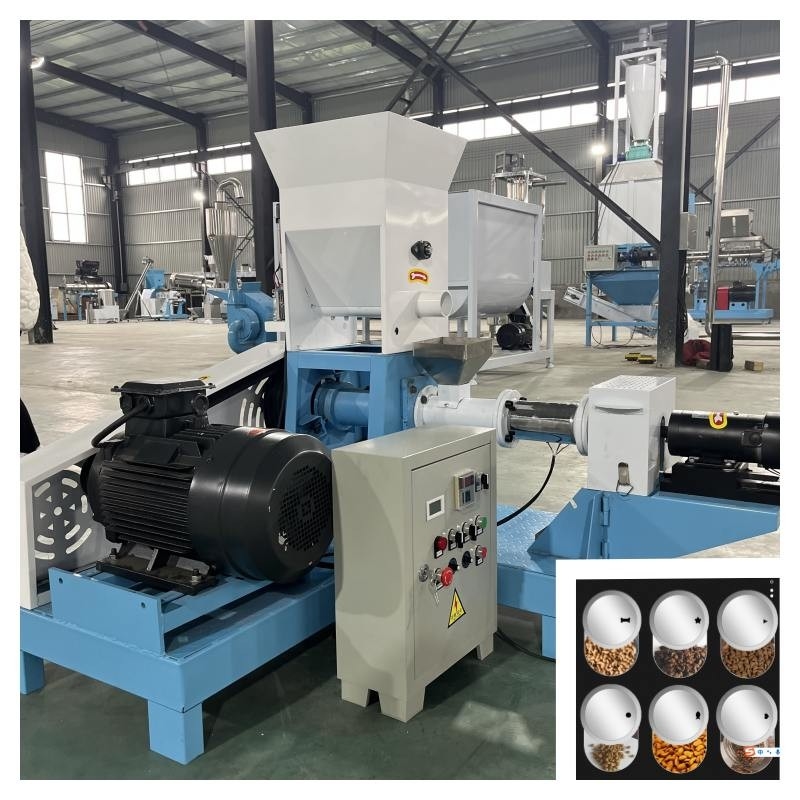 200-250kg/H 전기 건조형 생선 먹이 extruder 6 폼