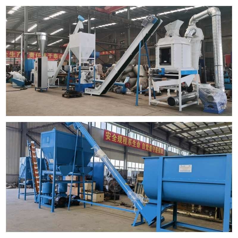 가금 사료를 위한 30 kw 전기 사료 펠릿 밀 300-400kg/H 토끼 사료 정제 공장