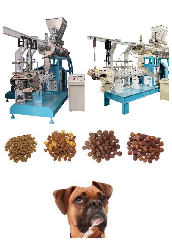 500-1000kg/H 건식 타입 피쉬 공급 압출기 트윈 스크류 새우 사료 펠릿 밀