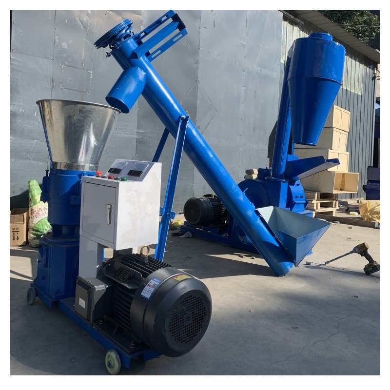 80-1200kg/H 플래트 다이 목제 펠릿 기계 2.5-6mm 목제 펠릿 공장 기계 원목 소각