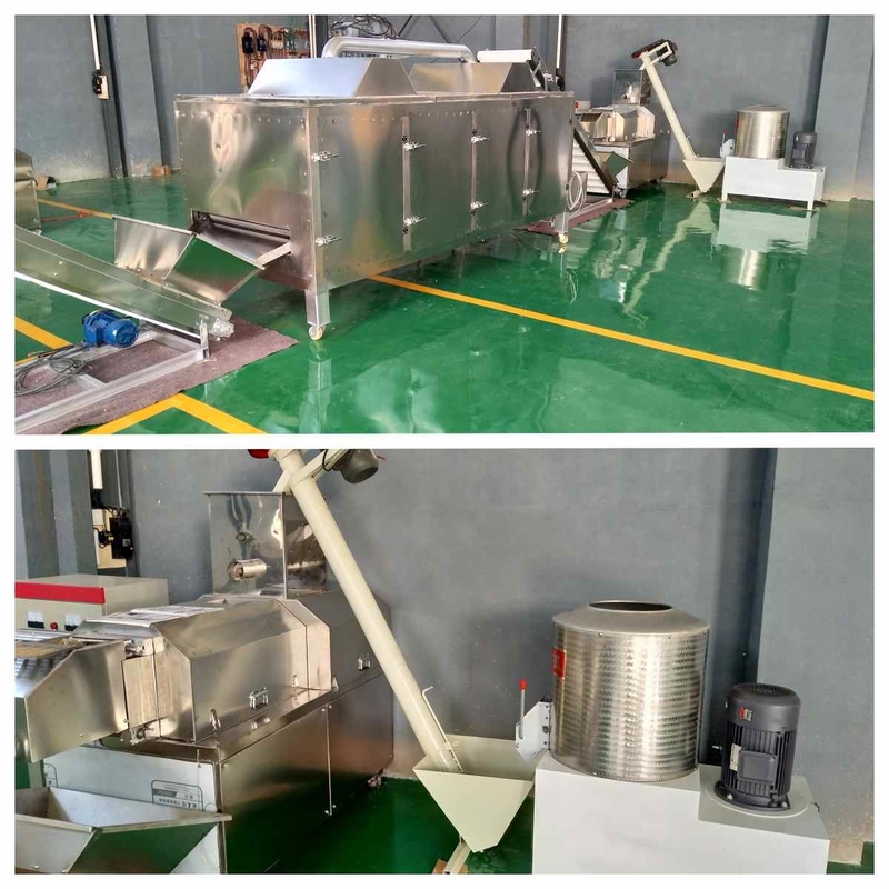 마른 개 캐트 푸드 성형기 37-160kw 피쉬 공급 애완 식품 가공 라인