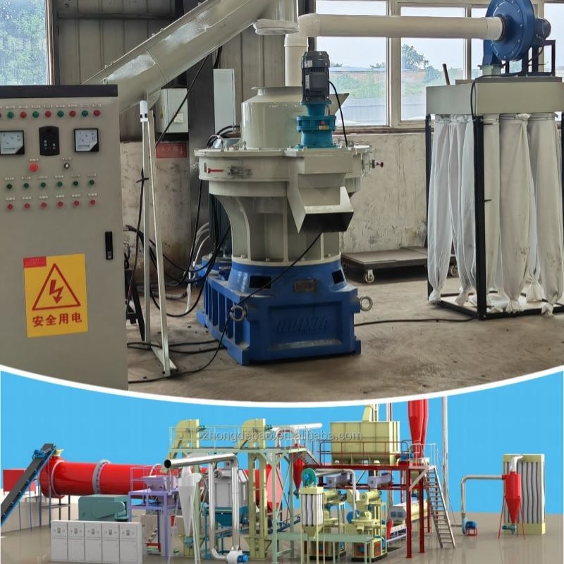 4-12mm 목제 펠릿 생산 라인 2-20t/H 바이오매스 펠릿 제조사