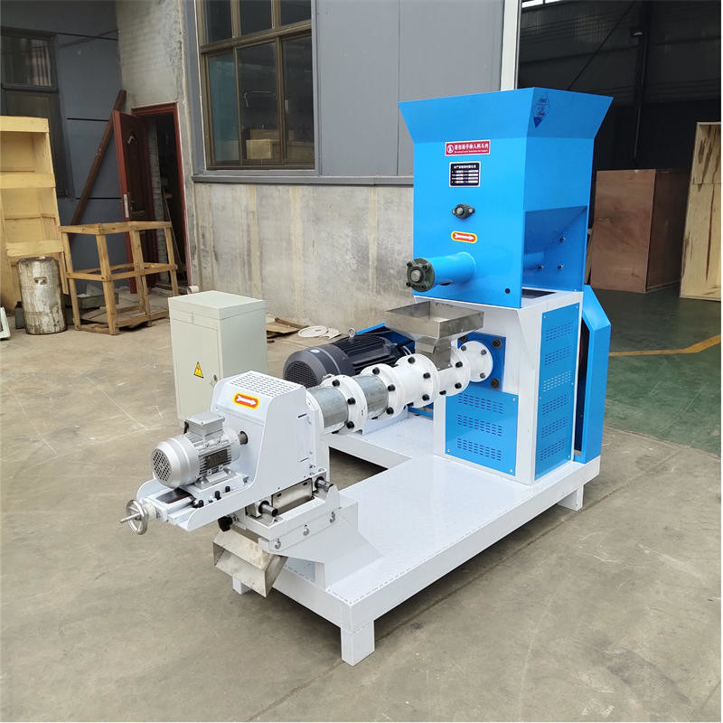 50kg/H 탄소 강철 소형 수산물 제품 스크루 애완동물 먹이 extruder 펌프 식품 생산 애완동물 먹이 제조