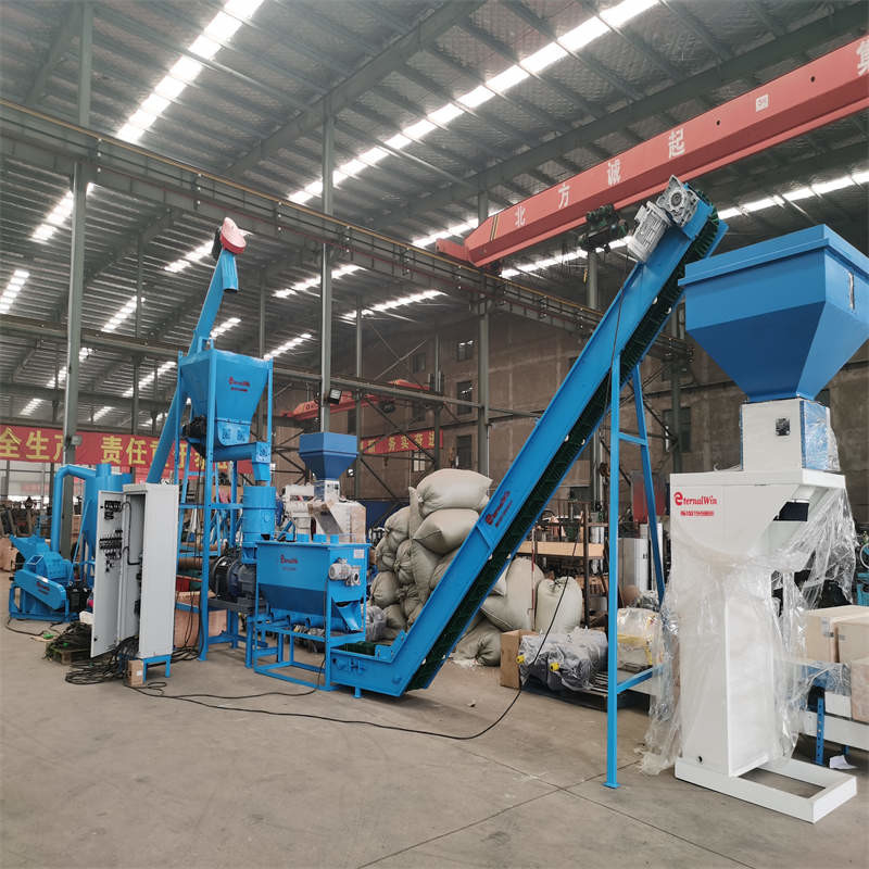 500-1000kg/H 목재 펠렛 생산 라인 / 바이오매스 펠렛 생산 라인 87KW