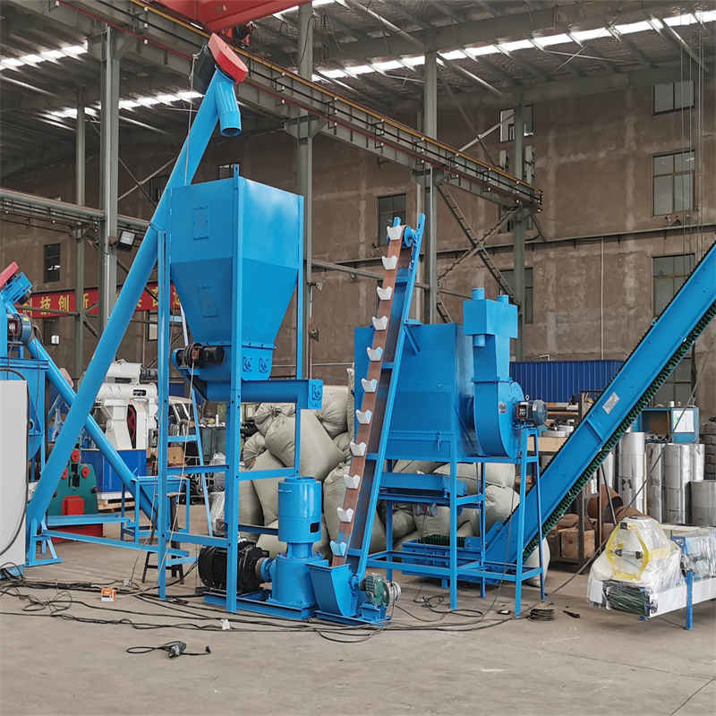 SGS 사료 펠릿 생산 라인 동물 500-1000kg/H 17*5*5.5m