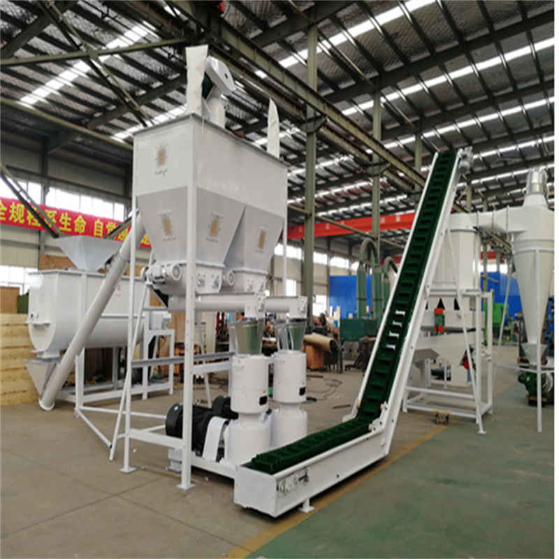 SGS 사료 펠릿 생산 라인 동물 500-1000kg/H 17*5*5.5m