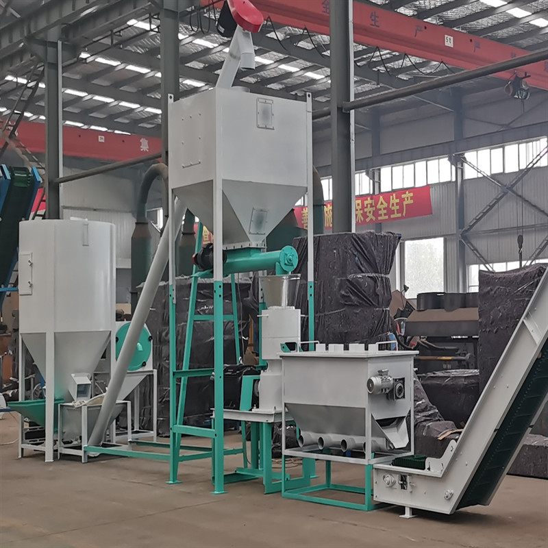 SGS 사료 펠릿 생산 라인 동물 500-1000kg/H 17*5*5.5m