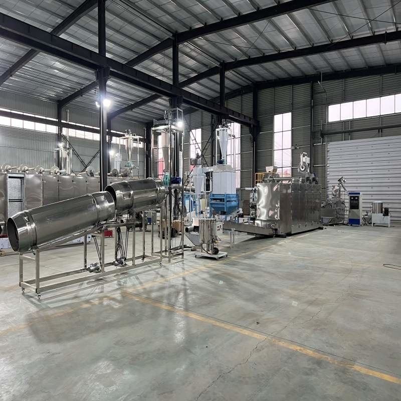 코이 사료 생산 라인 및 장식용 부동 소재 extruder 생산 라인