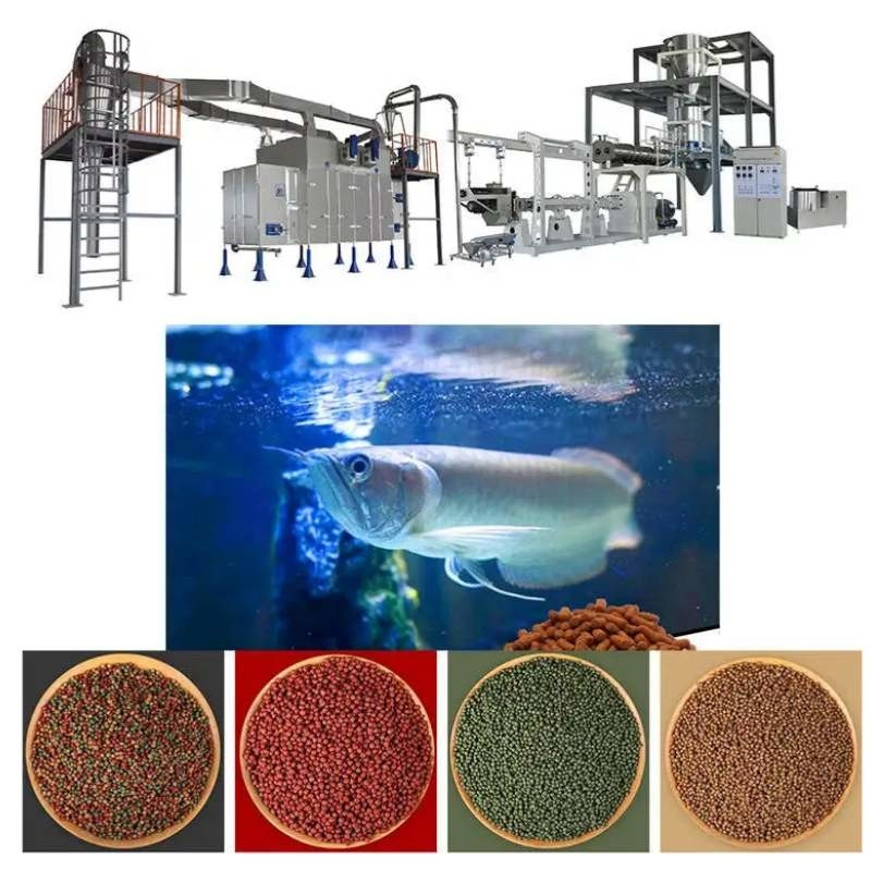 45-50kg/H 부동식품 extruder 기계 부동식품 생선식품 생산 라인 스테인리스 스틸