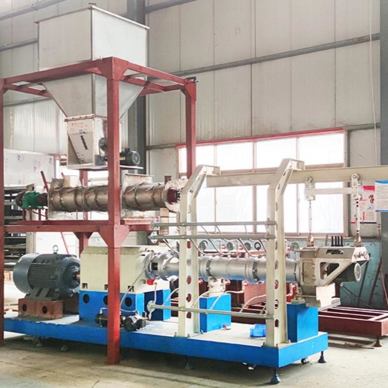 완전 자동 떠있는 먹이 extruder 기계 떠있는 생선 먹이 생산 라인 5.5KW