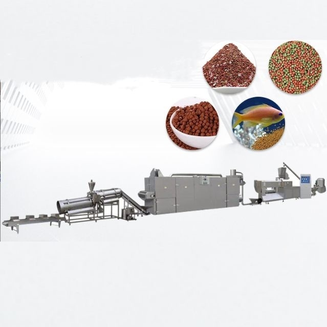 완전 자동 떠있는 먹이 extruder 기계 떠있는 생선 먹이 생산 라인 5.5KW