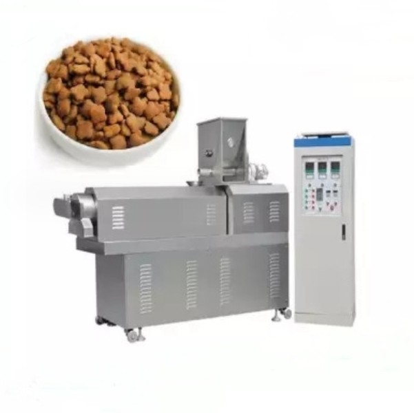 흰색 파란색 스테인리스 스틸 재료 나사 먹이 extruder 개 음식 고양이 음식 extruder 생산 라인