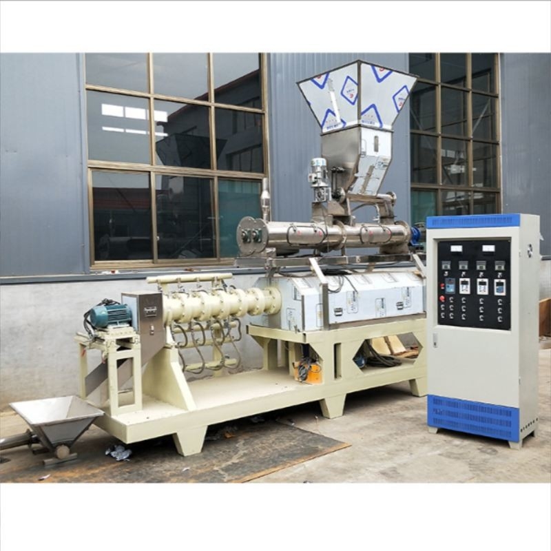 흰색 파란색 스테인리스 스틸 재료 나사 먹이 extruder 개 음식 고양이 음식 extruder 생산 라인