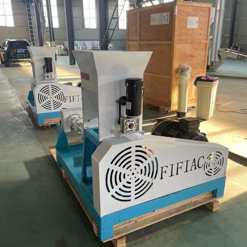 전기 증기 난방 건조형 생선 먹이 extruder 세 단계 전력 및 50-2000kg/h 용량