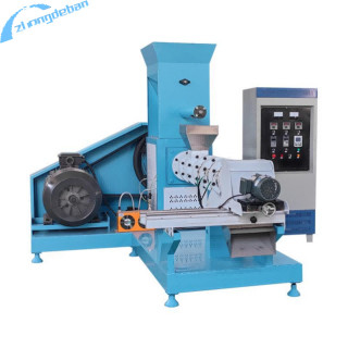 반려동물 및 떠있는 생선 먹이를 생산하기 위한 600-1200 kg/h 나사식 extruder 55kw