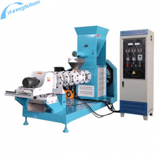 반려동물 및 떠있는 생선 먹이를 생산하기 위한 600-1200 kg/h 나사식 extruder 55kw