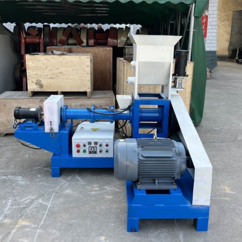 탄소 강철 생선 먹이 extruder 새우 먹이 필렛 기계 개 음식 기계 나사 먹이 extruder 사용자 정의 색상