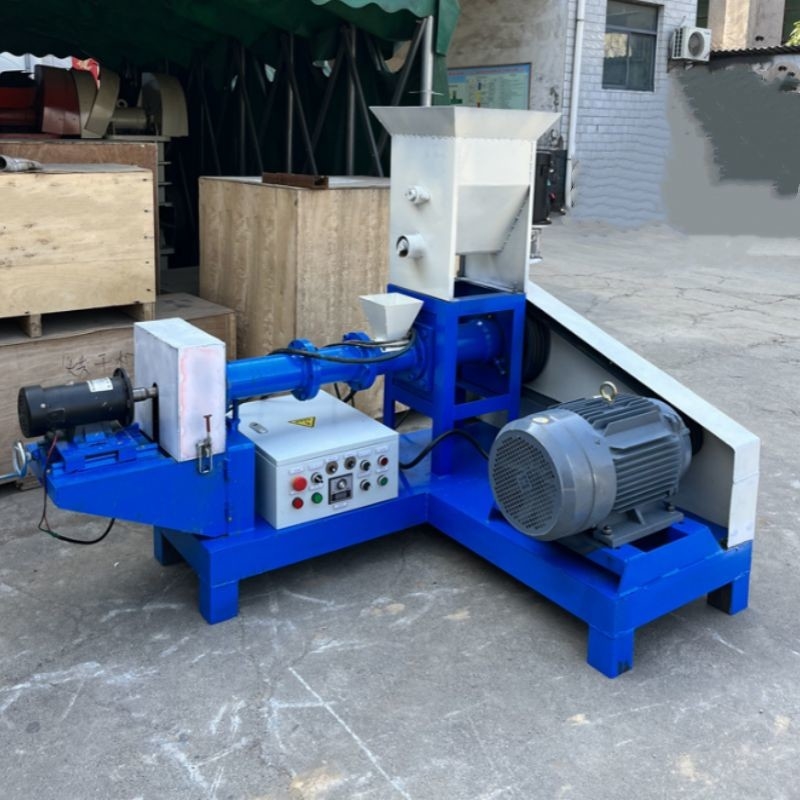 탄소 강철 생선 먹이 extruder 새우 먹이 필렛 기계 개 음식 기계 나사 먹이 extruder 사용자 정의 색상