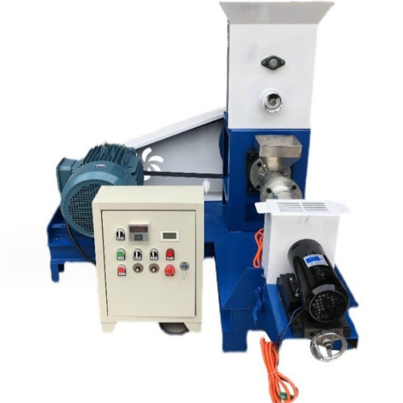 탄소 강철 생선 먹이 extruder 새우 먹이 필렛 기계 개 음식 기계 나사 먹이 extruder 사용자 정의 색상