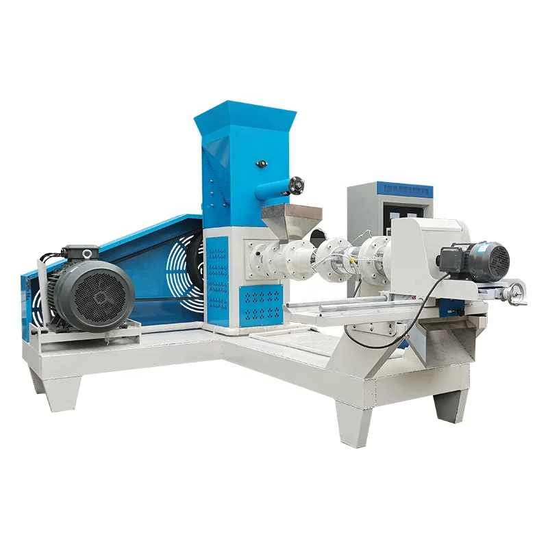 용량 스테인레스 스틸 건조 생선 먹이 extruder 전기 또는 증기 난방 1 단계 3 단계
