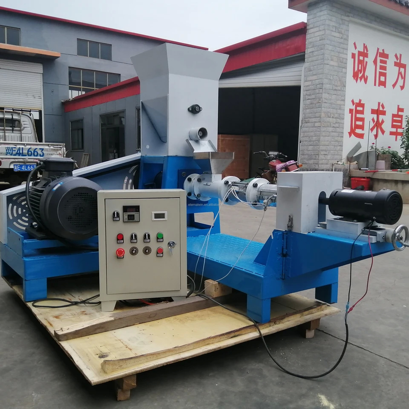 맞춤형 생선 먹이 extruder 용량 자동 전력 단일 / 이중 나사 5.5-160 KW