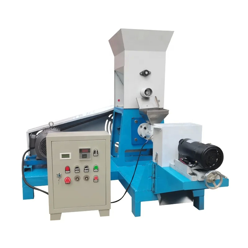 전기 증기 난방 건조형 생선 먹이 extruder 세 단계 전력 및 50-2000kg/h 용량