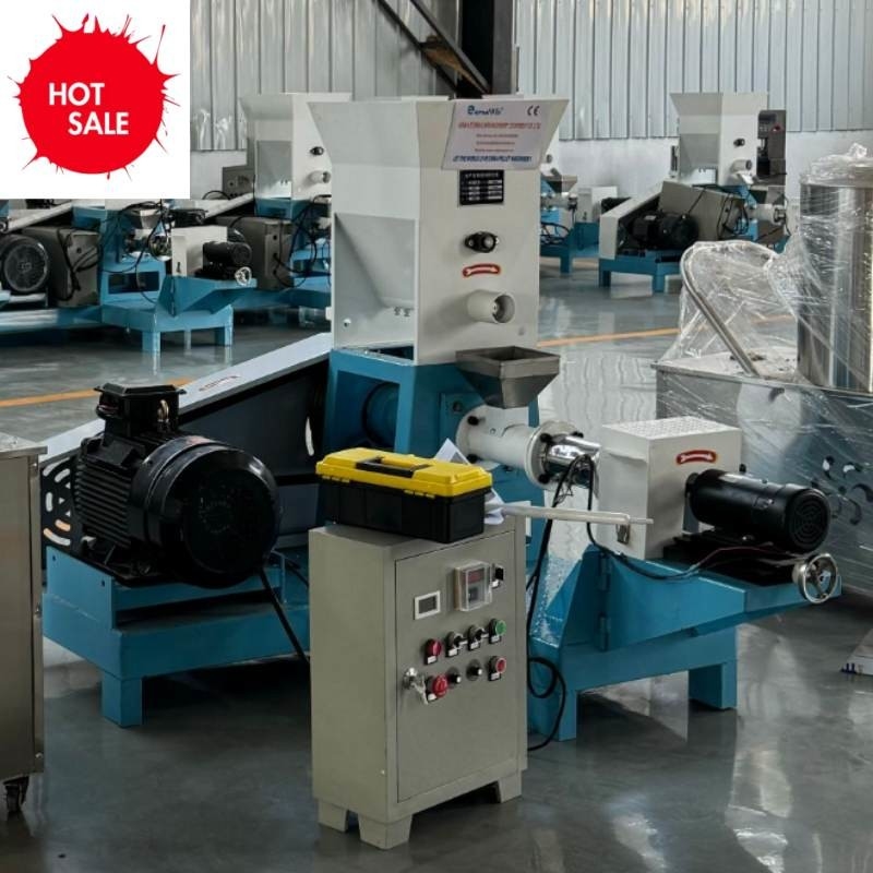 높은 생산성 180-200kg/H 건조형 생선 먹이 extruder 18.5kw 전력