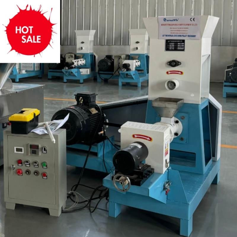 18.5kw 건조형 생선 먹이 extruder 200kg/h 용량과 0.4kw 절단 힘
