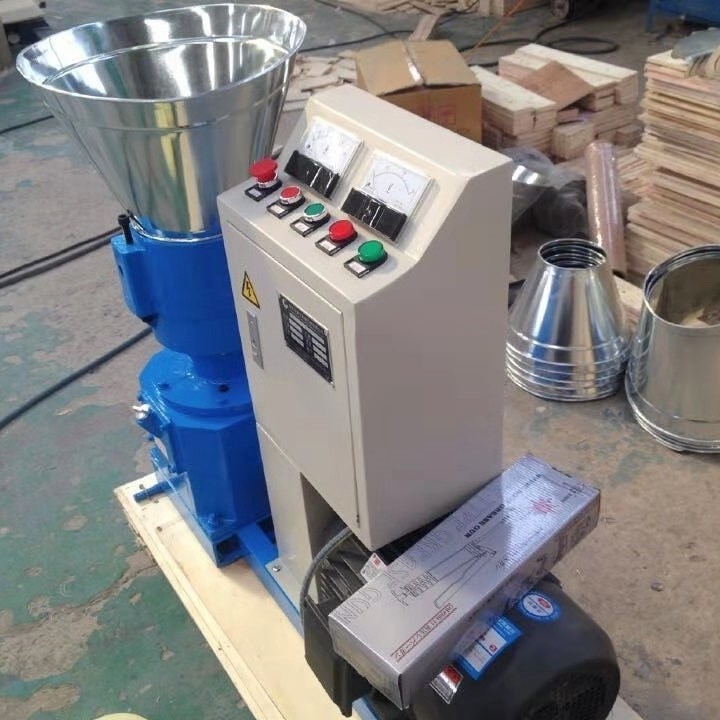 200-300 KG/H 용량 먹이 펠릿 밀 머신 고 생산성 동물 조류 먹이 가공 기계 7.5kw 모터