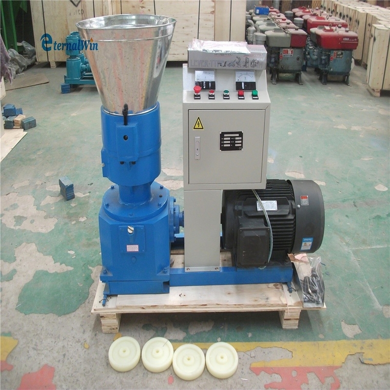 200-300 KG/H 용량 먹이 펠릿 밀 머신 고 생산성 동물 조류 먹이 가공 기계 7.5kw 모터