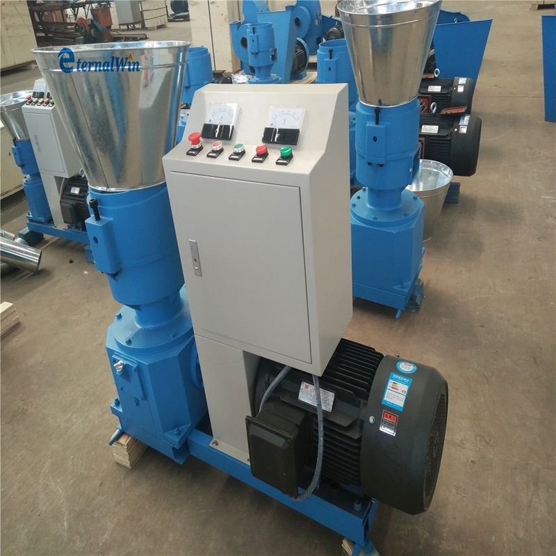 200-300 KG/H 용량 먹이 펠릿 밀 머신 고 생산성 동물 조류 먹이 가공 기계 7.5kw 모터