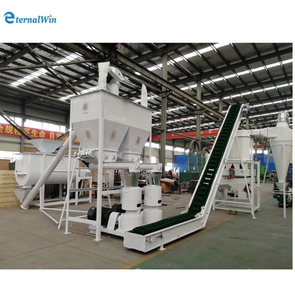 1000-5000kg/h 목재 펠릿 제조 기계 전체 세트 목재 밀 생산 라인