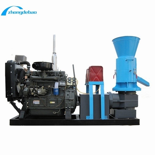 디젤 엔진 전력 유형 10HP 동물 양식 펠릿 처리 기계 90-120kg/h 출력