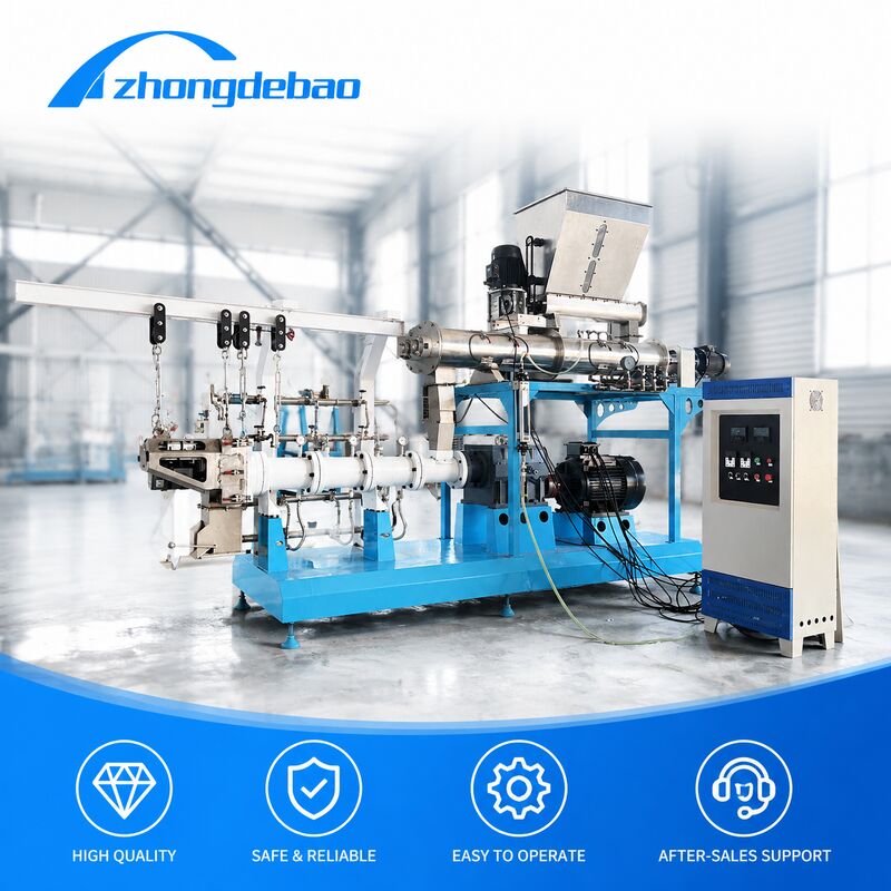 500 kg/h의 떠 있는 생선 먹이 extruder ️ 습기형 쌍 나사식 먹이 extruder