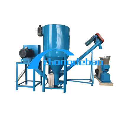 1000kg/H Chicken Food Processing Machine 1-10mm Mini Cattle Feed Machine Plant