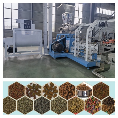 1-12mm 스테인리스 뜨 물고기 사료 생산 라인 주발동기 힘 5.5-132kw