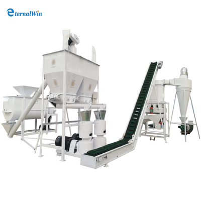 1000-5000kg/h 목재 펠릿 제조 기계 전체 세트 목재 밀 생산 라인